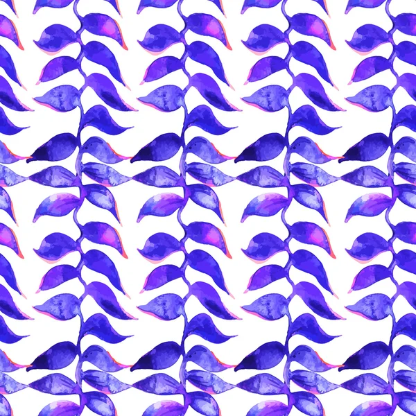 Heliconia aquarel patroon. Vector. Tropische patroon. — Stockvector