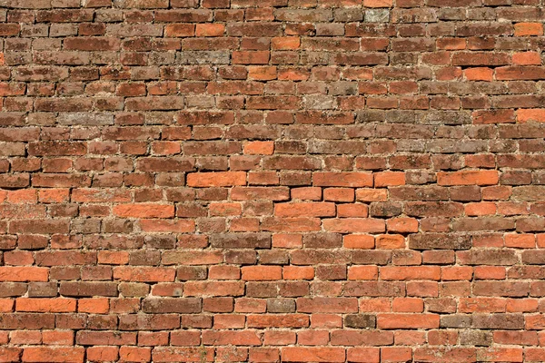 레드-오렌지 벽돌 벽 2 — 스톡 사진