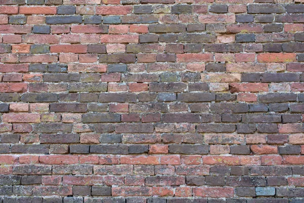 레드 브라운 벽돌 벽-배경, 질감 1 — 스톡 사진