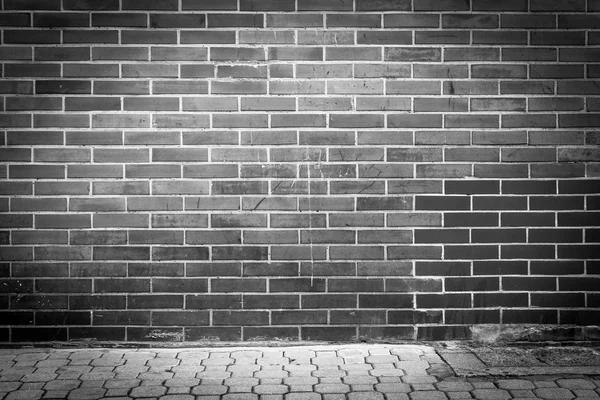 黑色和白色砖墙背景 5 — 图库照片