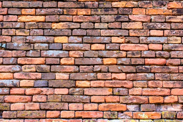 레드-오렌지 벽돌 벽 8 — 스톡 사진