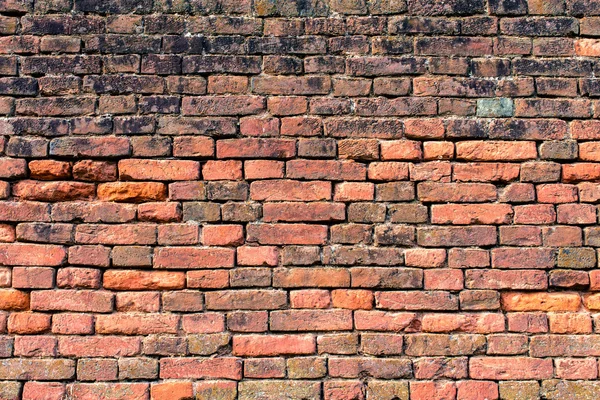 Gammal röd-orange tegelvägg 14 — Stockfoto