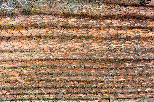 Old red-orange brick wall, background texture 11 — Stock Photo, Image