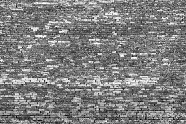 Old black and white brick wall 7 — Stock Photo, Image