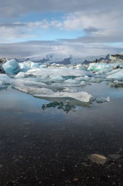 Jokulsarlon buzul Lagoon İzlanda, buz küpleri