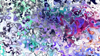 Akan biçimsiz şekilleri ve anlamlı dijital yüzeyi olan soyut organik sıvı doku