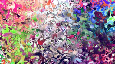 Akan biçimsiz şekilleri ve anlamlı dijital yüzeyi olan soyut organik sıvı doku