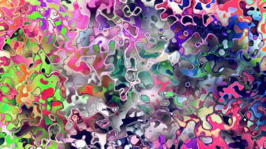 Akan biçimsiz şekilleri ve anlamlı dijital yüzeyi olan soyut organik sıvı doku