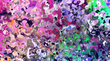 Akan biçimsiz şekilleri ve anlamlı dijital yüzeyi olan soyut organik sıvı doku