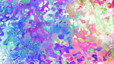 Akan biçimsiz şekilleri ve anlamlı dijital yüzeyi olan soyut organik sıvı doku