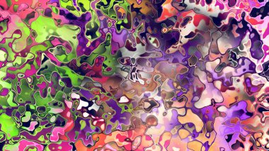 Akan biçimsiz şekilleri ve anlamlı dijital yüzeyi olan soyut organik sıvı doku