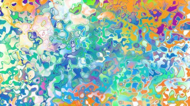 Akan biçimsiz şekilleri ve anlamlı dijital yüzeyi olan soyut organik sıvı doku