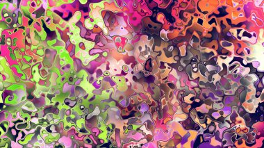 Akan biçimsiz şekilleri ve anlamlı dijital yüzeyi olan soyut organik sıvı doku