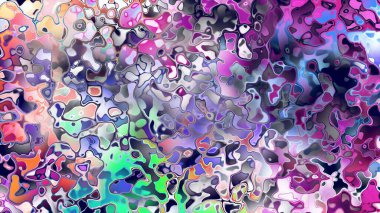 Akan biçimsiz şekilleri ve anlamlı dijital yüzeyi olan soyut organik sıvı doku