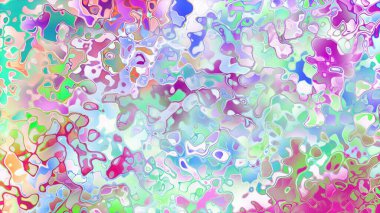 Akan biçimsiz şekilleri ve anlamlı dijital yüzeyi olan soyut organik sıvı doku