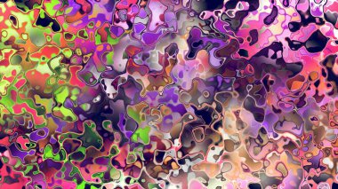 Akan biçimsiz şekilleri ve anlamlı dijital yüzeyi olan soyut organik sıvı doku