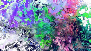 Akan biçimsiz şekilleri ve anlamlı dijital yüzeyi olan soyut organik sıvı doku