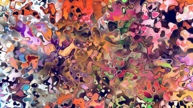 Akan biçimsiz şekilleri ve anlamlı dijital yüzeyi olan soyut organik sıvı doku