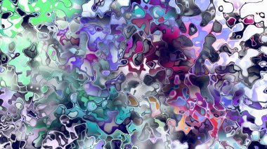 Akan biçimsiz şekilleri ve anlamlı dijital yüzeyi olan soyut organik sıvı doku