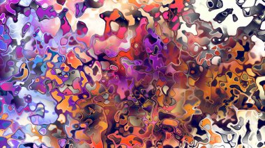 Akan biçimsiz şekilleri ve anlamlı dijital yüzeyi olan soyut organik sıvı doku