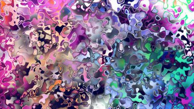 Akan biçimsiz şekilleri ve anlamlı dijital yüzeyi olan soyut organik sıvı doku