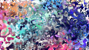 Akan biçimsiz şekilleri ve anlamlı dijital yüzeyi olan soyut organik sıvı doku