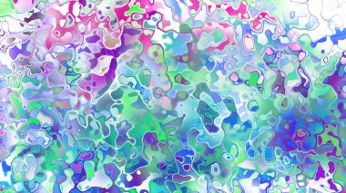 Akan biçimsiz şekilleri ve anlamlı dijital yüzeyi olan soyut organik sıvı doku