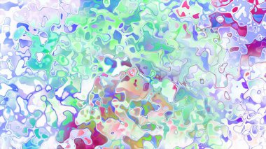 Akan biçimsiz şekilleri ve anlamlı dijital yüzeyi olan soyut organik sıvı doku