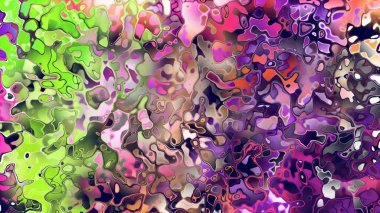 Akan biçimsiz şekilleri ve anlamlı dijital yüzeyi olan soyut organik sıvı doku