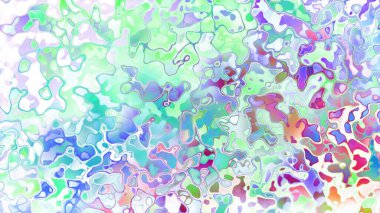 Akan biçimsiz şekilleri ve anlamlı dijital yüzeyi olan soyut organik sıvı doku