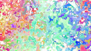 Akan biçimsiz şekilleri ve anlamlı dijital yüzeyi olan soyut organik sıvı doku