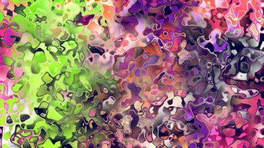 Akan biçimsiz şekilleri ve anlamlı dijital yüzeyi olan soyut organik sıvı doku