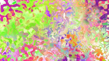 Akan biçimsiz şekilleri ve anlamlı dijital yüzeyi olan soyut organik sıvı doku