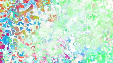 Akan biçimsiz şekilleri ve anlamlı dijital yüzeyi olan soyut organik sıvı doku