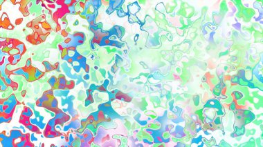 Akan biçimsiz şekilleri ve anlamlı dijital yüzeyi olan soyut organik sıvı doku