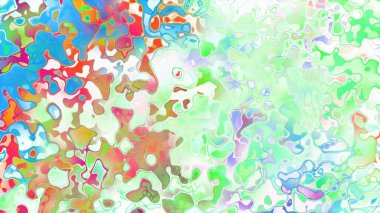 Akan biçimsiz şekilleri ve anlamlı dijital yüzeyi olan soyut organik sıvı doku