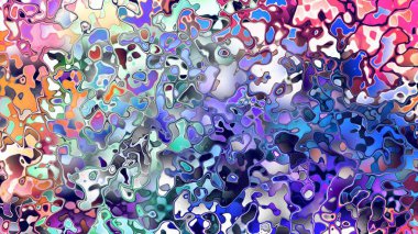 Akan biçimsiz şekilleri ve anlamlı dijital yüzeyi olan soyut organik sıvı doku