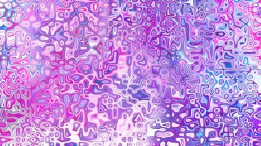 Yumuşak mor ve pembe tonlara sahip soyut organik hücresel doku, sıvı mozaik desen ve rüya gibi dijital yüzey