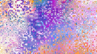 Yumuşak mor ve pembe tonlara sahip soyut organik hücresel doku, sıvı mozaik desen ve rüya gibi dijital yüzey