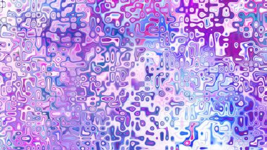 Yumuşak mor ve pembe tonlara sahip soyut organik hücresel doku, sıvı mozaik desen ve rüya gibi dijital yüzey