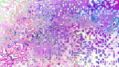 Yumuşak mor ve pembe tonlara sahip soyut organik hücresel doku, sıvı mozaik desen ve rüya gibi dijital yüzey