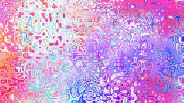 Yumuşak mor ve pembe tonlara sahip soyut organik hücresel doku, sıvı mozaik desen ve rüya gibi dijital yüzey