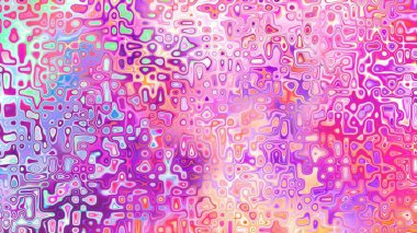 Yumuşak mor ve pembe tonlara sahip soyut organik hücresel doku, sıvı mozaik desen ve rüya gibi dijital yüzey