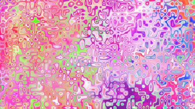 Yumuşak mor ve pembe tonlara sahip soyut organik hücresel doku, sıvı mozaik desen ve rüya gibi dijital yüzey