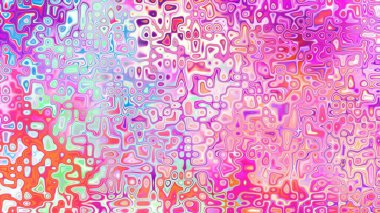 Yumuşak mor ve pembe tonlara sahip soyut organik hücresel doku, sıvı mozaik desen ve rüya gibi dijital yüzey