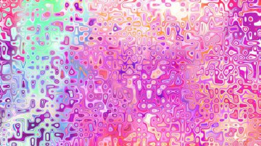 Yumuşak mor ve pembe tonlara sahip soyut organik hücresel doku, sıvı mozaik desen ve rüya gibi dijital yüzey