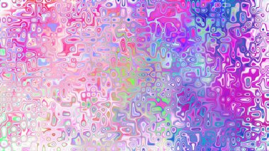 Yumuşak mor ve pembe tonlara sahip soyut organik hücresel doku, sıvı mozaik desen ve rüya gibi dijital yüzey