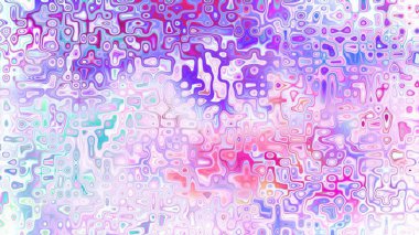 Yumuşak mor ve pembe tonlara sahip soyut organik hücresel doku, sıvı mozaik desen ve rüya gibi dijital yüzey