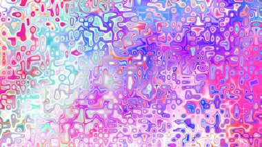 Yumuşak mor ve pembe tonlara sahip soyut organik hücresel doku, sıvı mozaik desen ve rüya gibi dijital yüzey