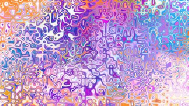 Yumuşak mor ve pembe tonlara sahip soyut organik hücresel doku, sıvı mozaik desen ve rüya gibi dijital yüzey